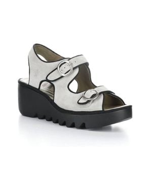 Fly London Bara Wedge Sandal - Metallic