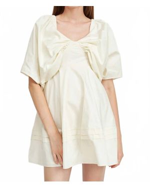 En Saison Lila Mini Dress - White