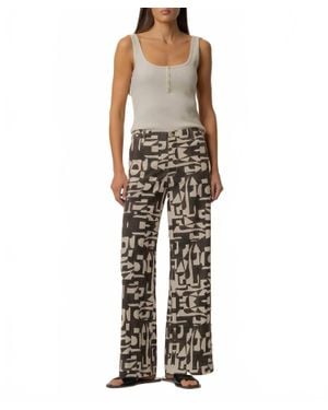 Kut From The Kloth Meg Linen Wide Leg Pant - Brown