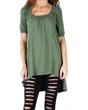 Tough Luv Corset Back Cotton Jersey - Green