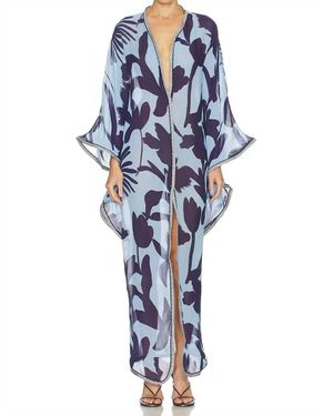 Eywasouls Jaya Kaftan Maxi Dress - Blue