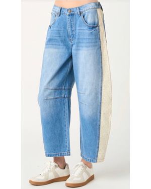 Mittoshop Wide Barrel Pants - Blue