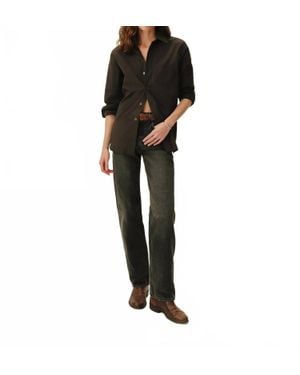 BUCK MASON Mainstay Cotton Shirt - Black