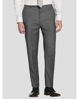 Calvin Klein Slim Fit Wool Blend Pants - Gray