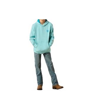 Ariat Printed Logo Hoodie - Blue