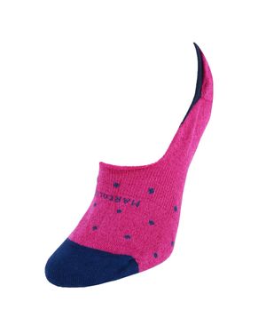 Marcoliani Polka Dot Invisible Touch Liner Sock - Pink