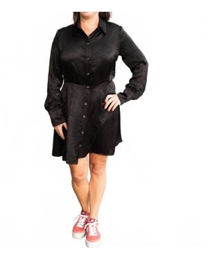 Kylie Paige Stone Mini Dress - Black