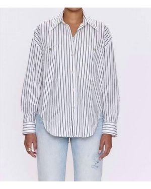 Pistola Samantha Oversized Button Up Shirt - Blue