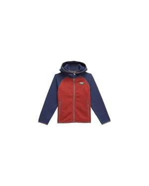 L.L. Bean Llbean Kids Sweater Fleece Hooded Color Block - Black