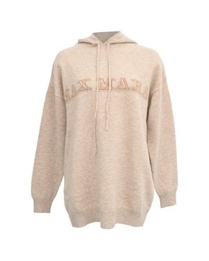 Max Mara Logo Hoodie - Natural