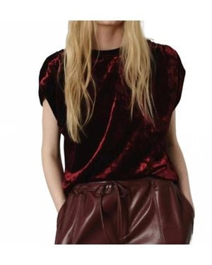 Melissa Nepton Tage Short Sleeve Top - Red
