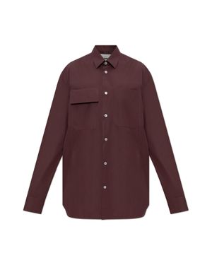 Jil Sander Shirt With Pocket - Purple
