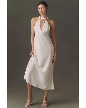 RIXO London Eleanora Maxi Dress - Natural