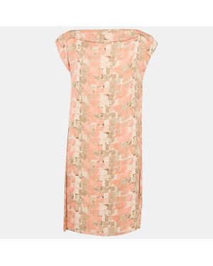 Armani Collezioni Printed Silk Short Dress - Pink