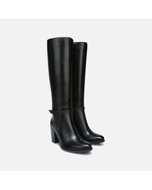 Naturalizer Kalina H3407L1001 Leather Knee High Boots Zap1131 - Black