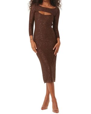 MISA Los Angles Lisette Dress - Brown