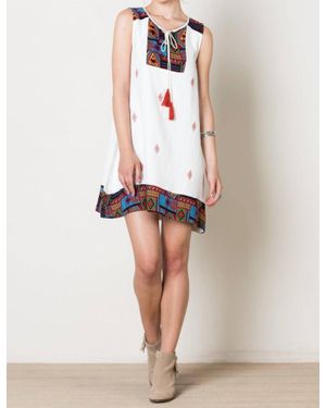 Thml Santa Fe Sleeveless Dress - White