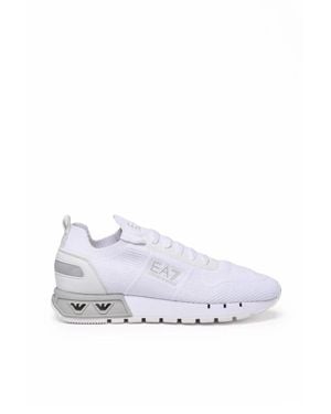 EA7 Streamlined Sneakers - White