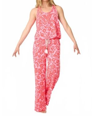 Pj Salvage Bali Bay Floral Pants - Pink