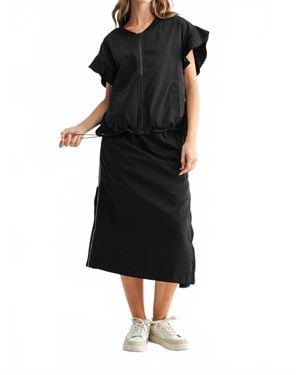 Joh Jonah Soft Drape Vest - Black