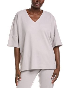 Natori N Tranquility V-Neck Top - White