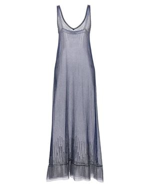 Rabanne Studded Mesh Dress - Purple