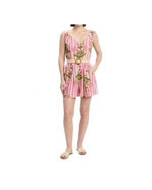 Miss June Paris Robin Romper - Red