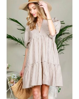 Vine & Love Baby Doll Dress - Natural