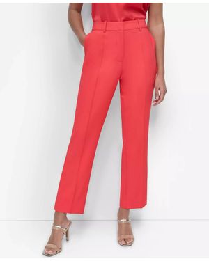DKNY Piped Mid-Rise Pants - Red
