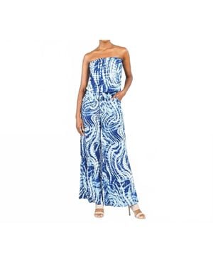 Clara Sunwoo Tube Top Pocket Jumpsuit - Blue