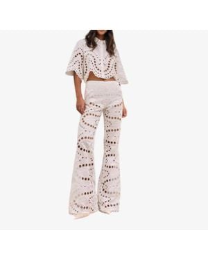 Charo Ruiz Stern High Waist Pants - White