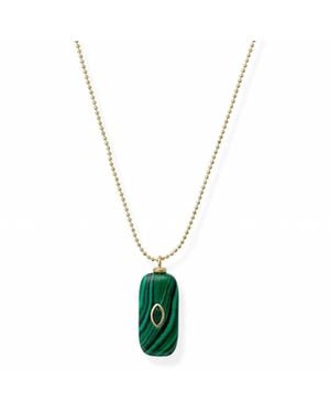 BRACHA Ariana Stone Necklace - Metallic