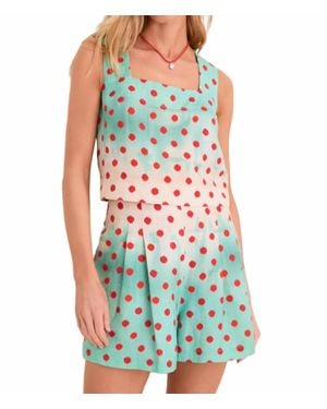 Hunter Bell Corby Sleeveless Square Neck Top - Blue