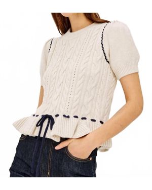 Rails Chandi Short Sleeve Sweater - Natural