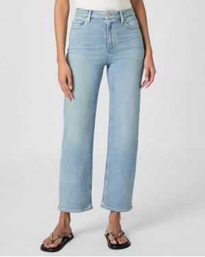 PAIGE Stevie Ankle Straight Jean - Blue