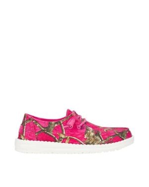 HEYDUDE Wendy Realtree Edge 43055-6Sx Moc Toe Casual Shoes Shop450 - Pink