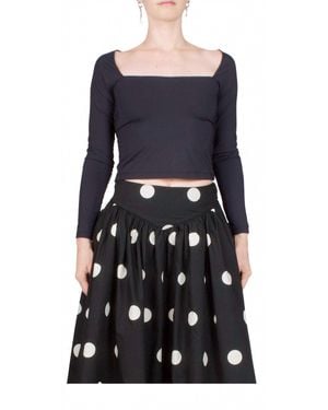 Ciao Lucia Ines Jersey Top - Black