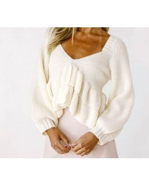 Storia Perla Babydoll Sweater - Natural