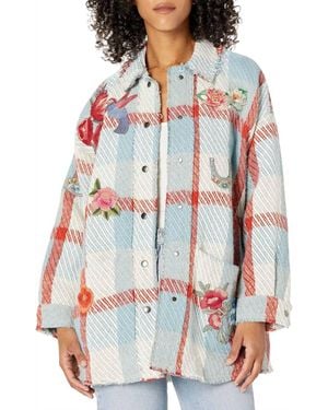 Johnny Was Greta Wool Jacket - Red