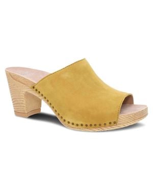 Dansko Tandi Nubuck Sandals - Yellow