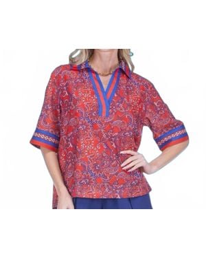 J joy The Island Paisley Tunic Top - Pink