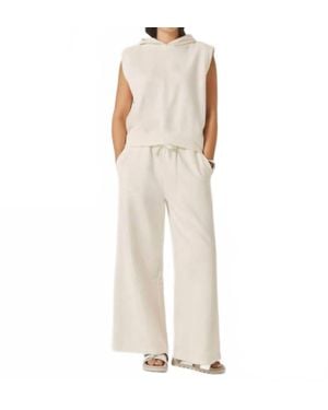 Splendid Greta Terry Crop Pant - Natural