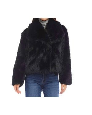 Karen Kane Flanna Faux Fur Coat - Blue