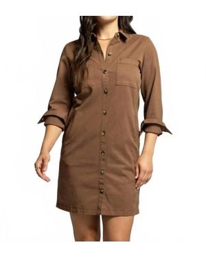 Thread & Supply Zula Button Down Dress - Brown