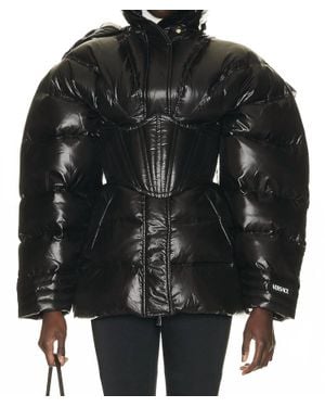 Versace Corset Puffer Jacket - Black