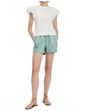 Melissa Nepton Brigette Ruffle Sleeve Tee - Green