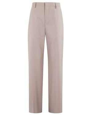 BRIGLIA Tailored Straight-Leg Pants With Subtle Waistband - Multicolor