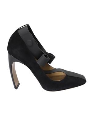 Nicholas Kirkwood Bow T-Strap Snap Pumps - Black