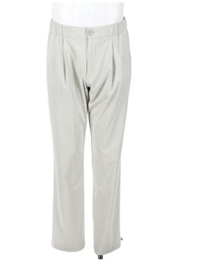 Herno Relaxed Tapered Straight-Leg Pants - Gray