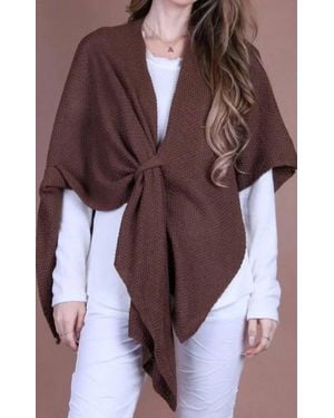 Gigi Moda Mantello Wrap - Brown